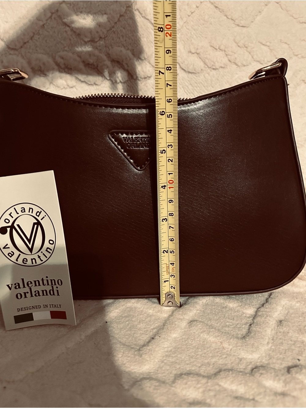 Valentino Orlandi Brown Women's Leather Shoulder Bag - Picture 4 of 6